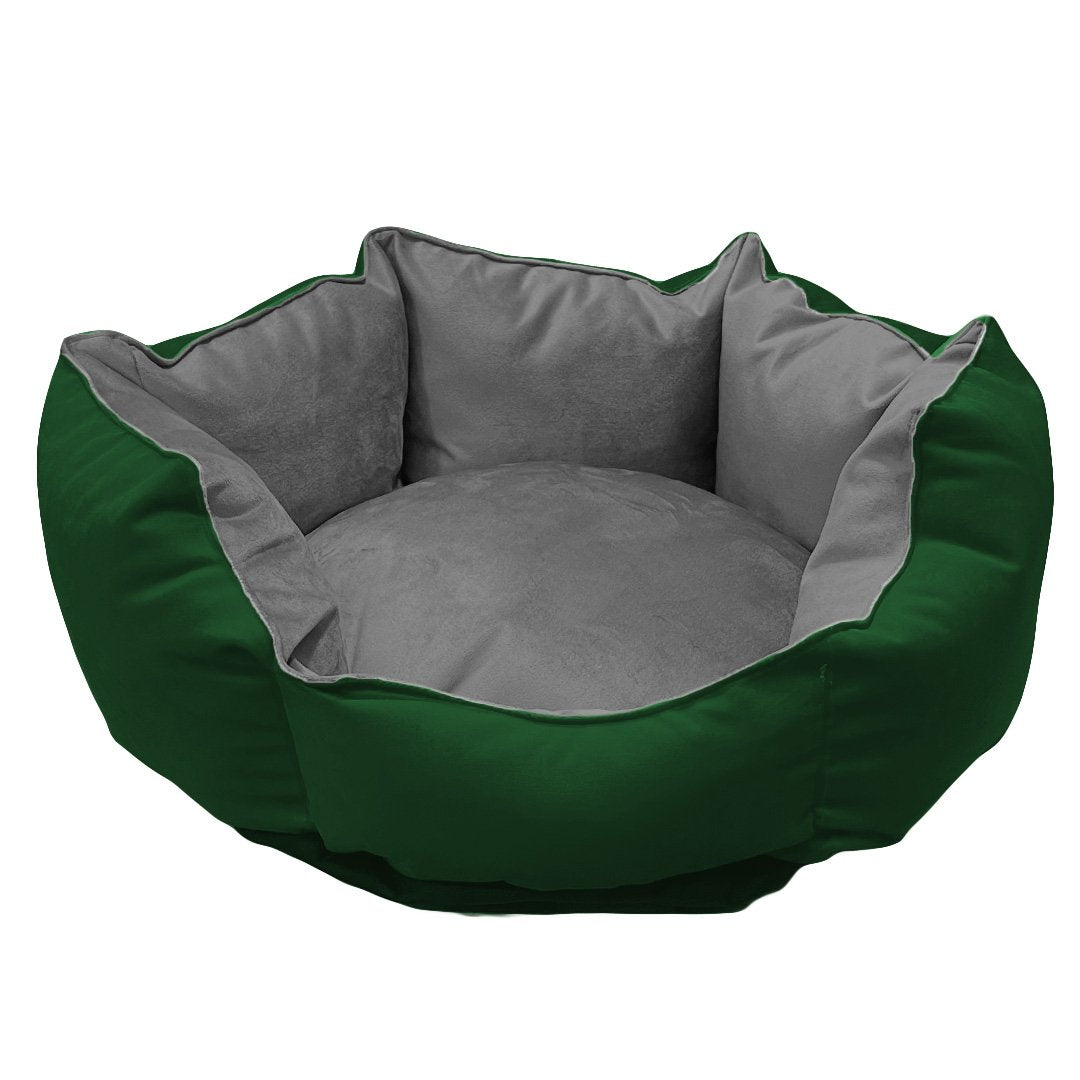 Cama Nido Antiestres - Verde / Gris