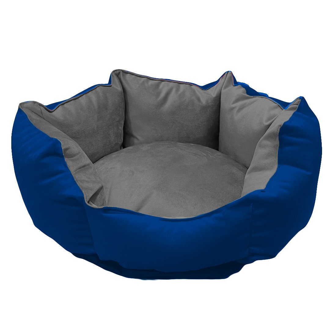 Cama Nido Antiestres - Azul Rey / Gris